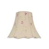 14 in. x 11.5 in. Apricot and Floral Embroidered Design Scallop Bell Lamp Shade by ASPEN Creative CORPORATION:Aspen Creative Corporation