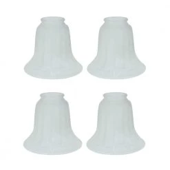 4-3/4 in. Faux Alabaster Bell Shaped Ceiling Fan Replacement Glass Shade (4-Pack) by ASPEN Creative CORPORATION:Aspen Creative Corporation