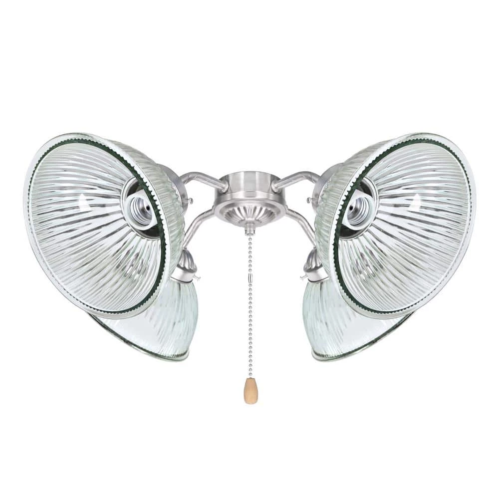 4-3/4 in. Clear Ribbed Dome Shaped Ceiling Fan Replacement Glass Shade (4-Pack) by ASPEN Creative CORPORATION:Aspen Creative Corporation - Image 3