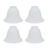 4-1/2 in. Frosted Bell Shaped Frosted Ceiling Fan Replacement Glass Shade (4-Pack) by ASPEN Creative CORPORATION:Aspen Creative Corporation