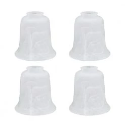 5-1/4 in. Alabaster Bell Shaped Ceiling Fan Replacement Glass Shade (4-Pack) by ASPEN Creative CORPORATION:Aspen Creative Corporation