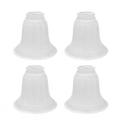 4-1/2 in. Frosted Bell Shaped Ceiling Fan Replacement Glass Shade (4-Pack) by ASPEN Creative CORPORATION:Aspen Creative Corporation