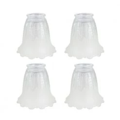 4-1/2 in. Clear and Frosted Ceiling Fan Replacement Glass Shade (4-Pack) by ASPEN Creative CORPORATION:Aspen Creative Corporation
