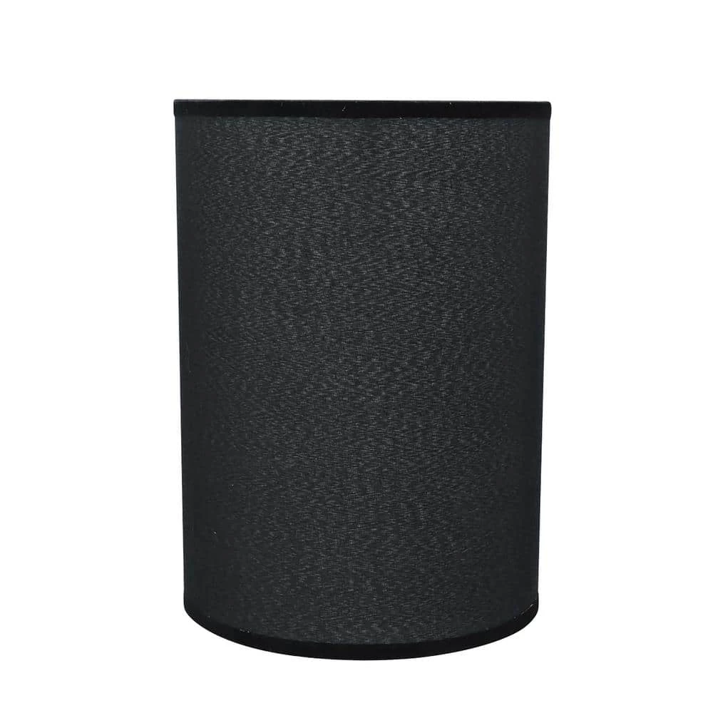 8 in. x 11 in. Black Hardback Drum/Cylinder Lamp Shade by ASPEN Creative CORPORATION:Aspen Creative Corporation