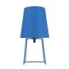 13 in. Blue Metal Accent Table Lamp with Empire Shaped Lamp Shade in Blue by ASPEN Creative CORPORATION:Aspen Creative Corporation