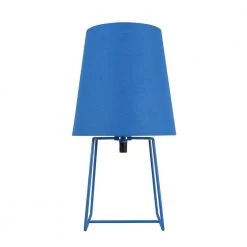 13 in. Blue Metal Accent Table Lamp with Empire Shaped Lamp Shade in Blue by ASPEN Creative CORPORATION:Aspen Creative Corporation