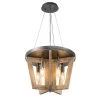 Modern Farmhouse Chandelier Pendant Light 5-Light Brushed Black Chandelier Handcrafted Chandelier by Uolfin