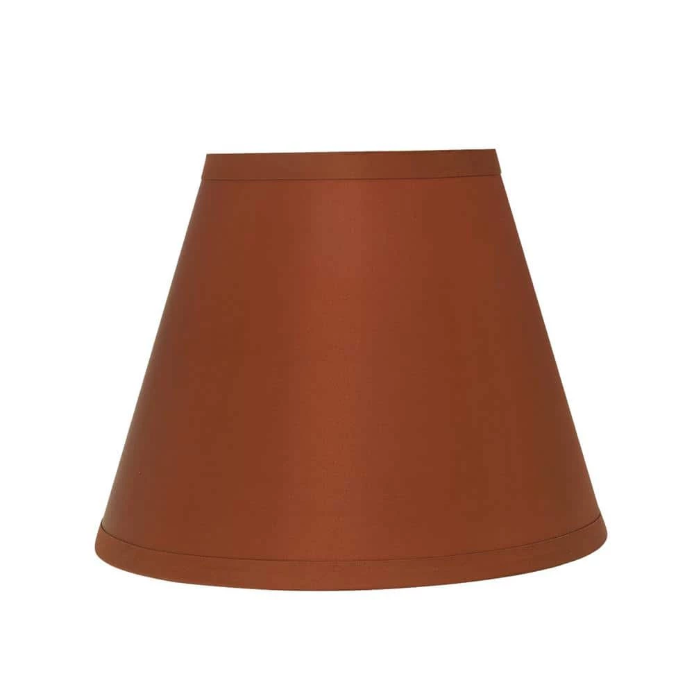 13 in. x 9.5 in. Burnt Orange Hardback Empire Lamp Shade by ASPEN Creative CORPORATION:Aspen Creative Corporation