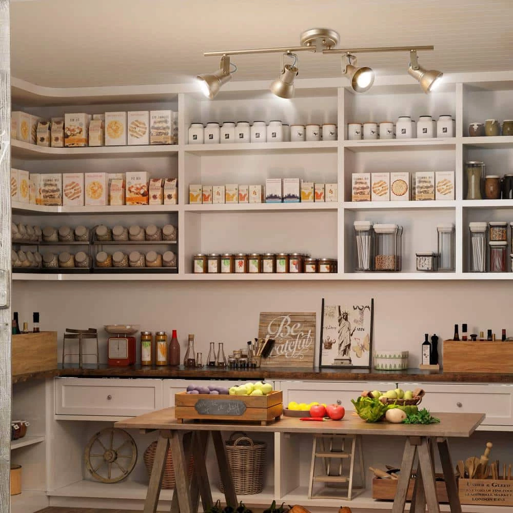 Modern Ceiling Light Head-rotatable 2.4 ft. Iros 4-Light Champagne Gold LED Track Light by Uolfin - Image 3