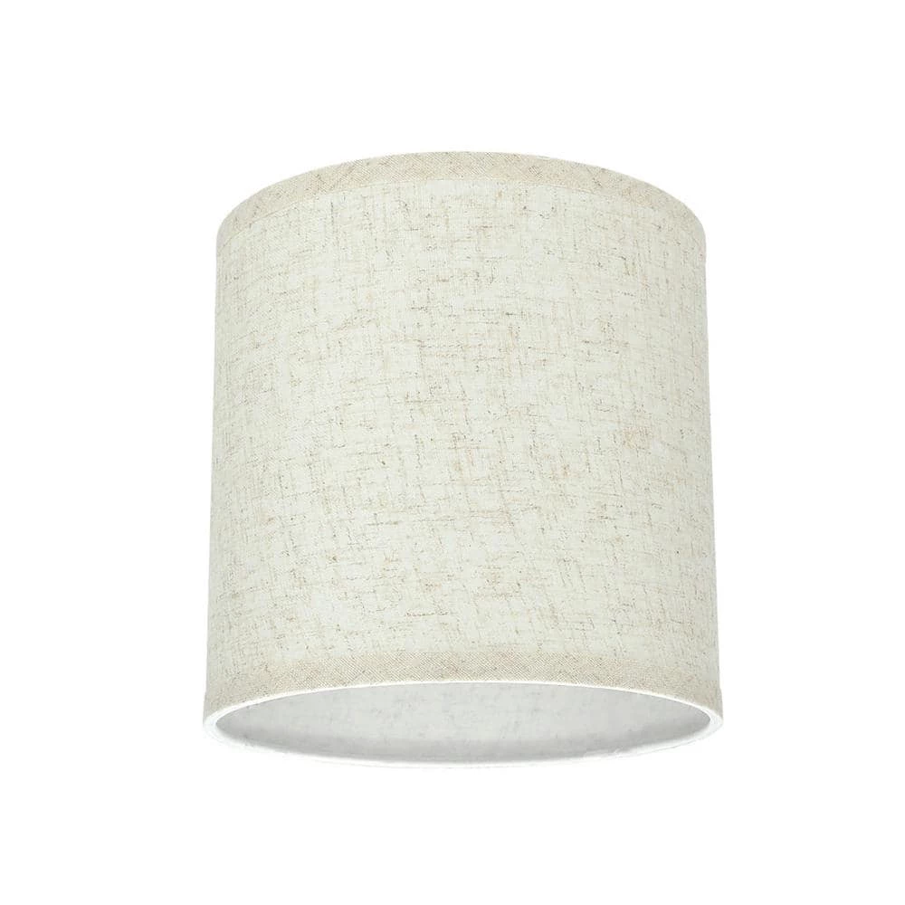8 in. x 8 in. Flaxen Hardback Drum/Cylinder Lamp Shade by ASPEN Creative CORPORATION:Aspen Creative Corporation - Image 2