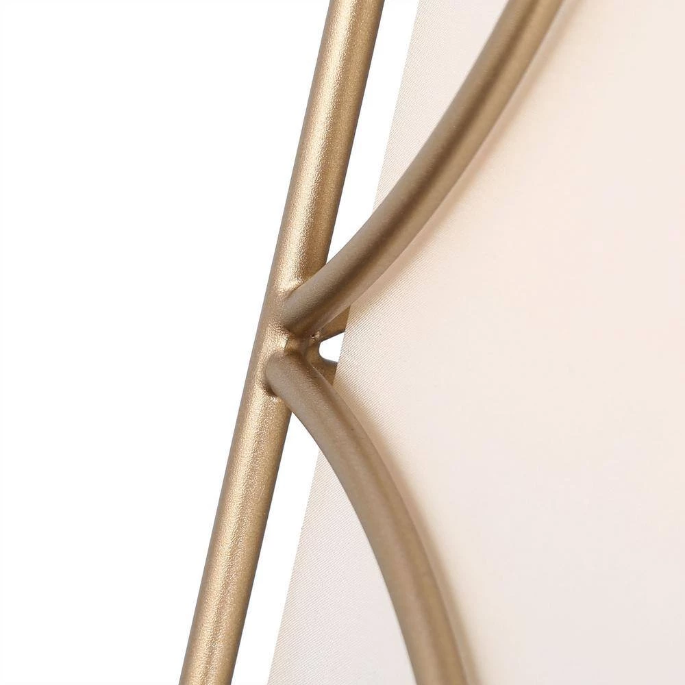 Farmhouse Gold Pendant Light, 4-Light Modern Gold Kitchen Island Chandelier with Fabric Shade by Uolfin - Image 4