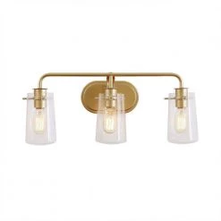 22.5 in. 3-Light Gold Bathroom Vanity Light by Uolfin