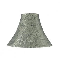 16 in. x 12 in. Green and Leaf Design Bell Lamp Shade by ASPEN Creative CORPORATION:Aspen Creative Corporation