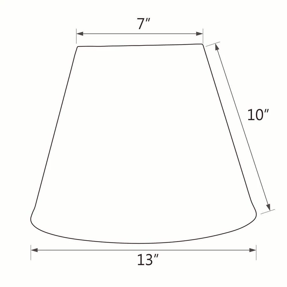 13 in. x 10 in. Green Pleated Empire Lamp Shade by ASPEN Creative CORPORATION:Aspen Creative Corporation - Image 5