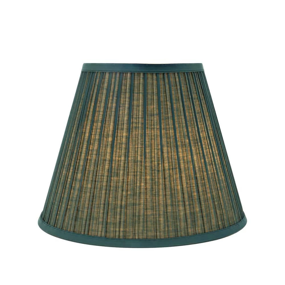 13 in. x 10 in. Green Pleated Empire Lamp Shade by ASPEN Creative CORPORATION:Aspen Creative Corporation - Image 3
