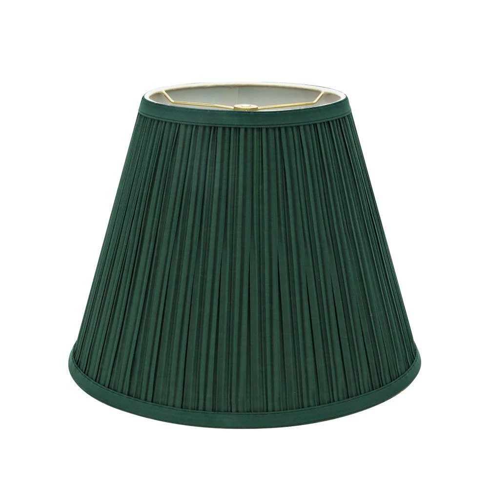 13 in. x 10 in. Green Pleated Empire Lamp Shade by ASPEN Creative CORPORATION:Aspen Creative Corporation - Image 2