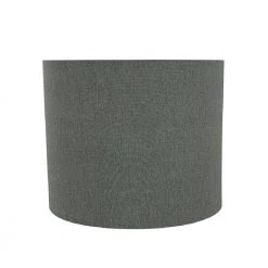 12 in. x 10 in. Grey Drum/Cylinder Lamp Shade by ASPEN Creative CORPORATION:Aspen Creative Corporation