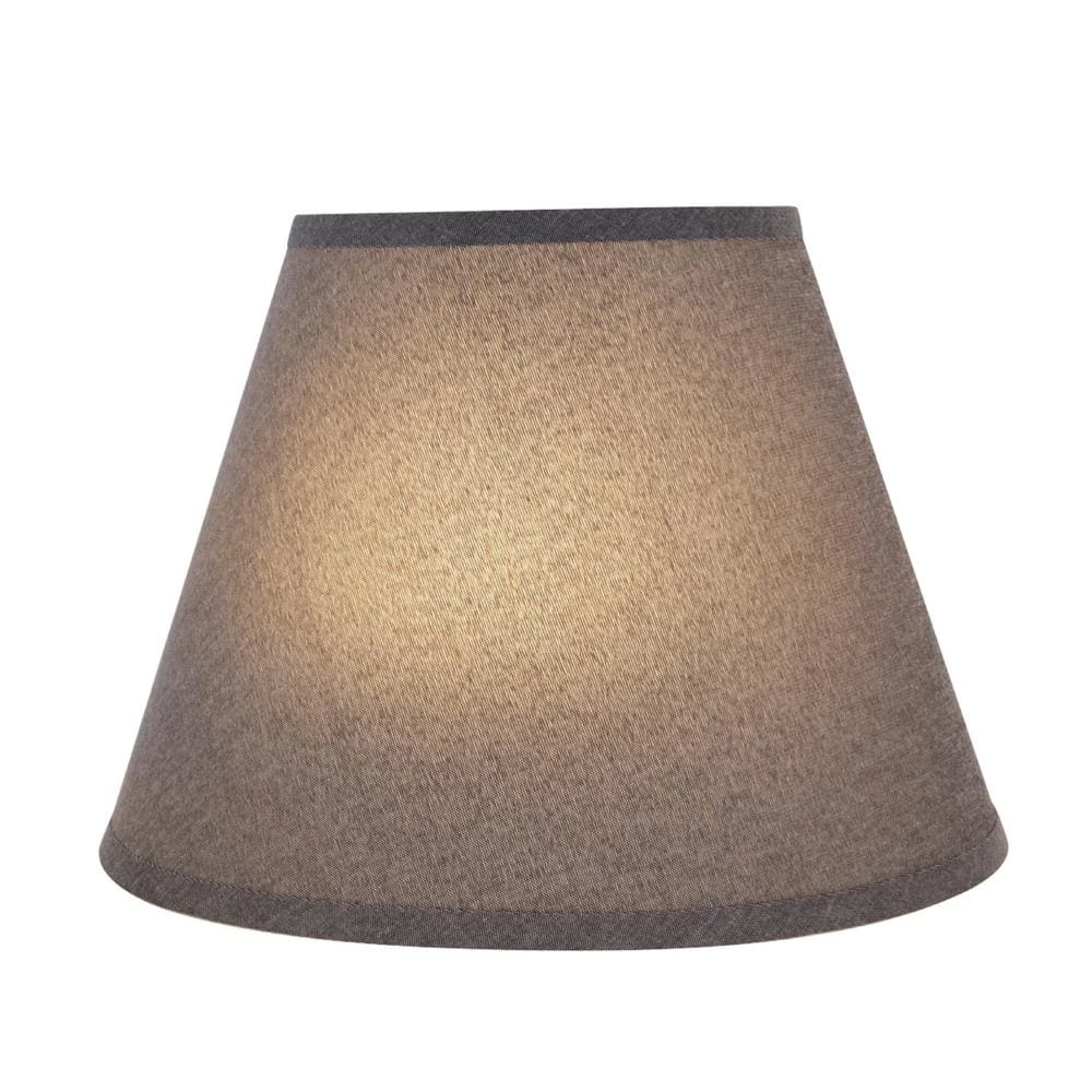 13 in. x 9.5 in. Grey Hardback Empire Lamp Shade by ASPEN Creative CORPORATION:Aspen Creative Corporation - Image 3