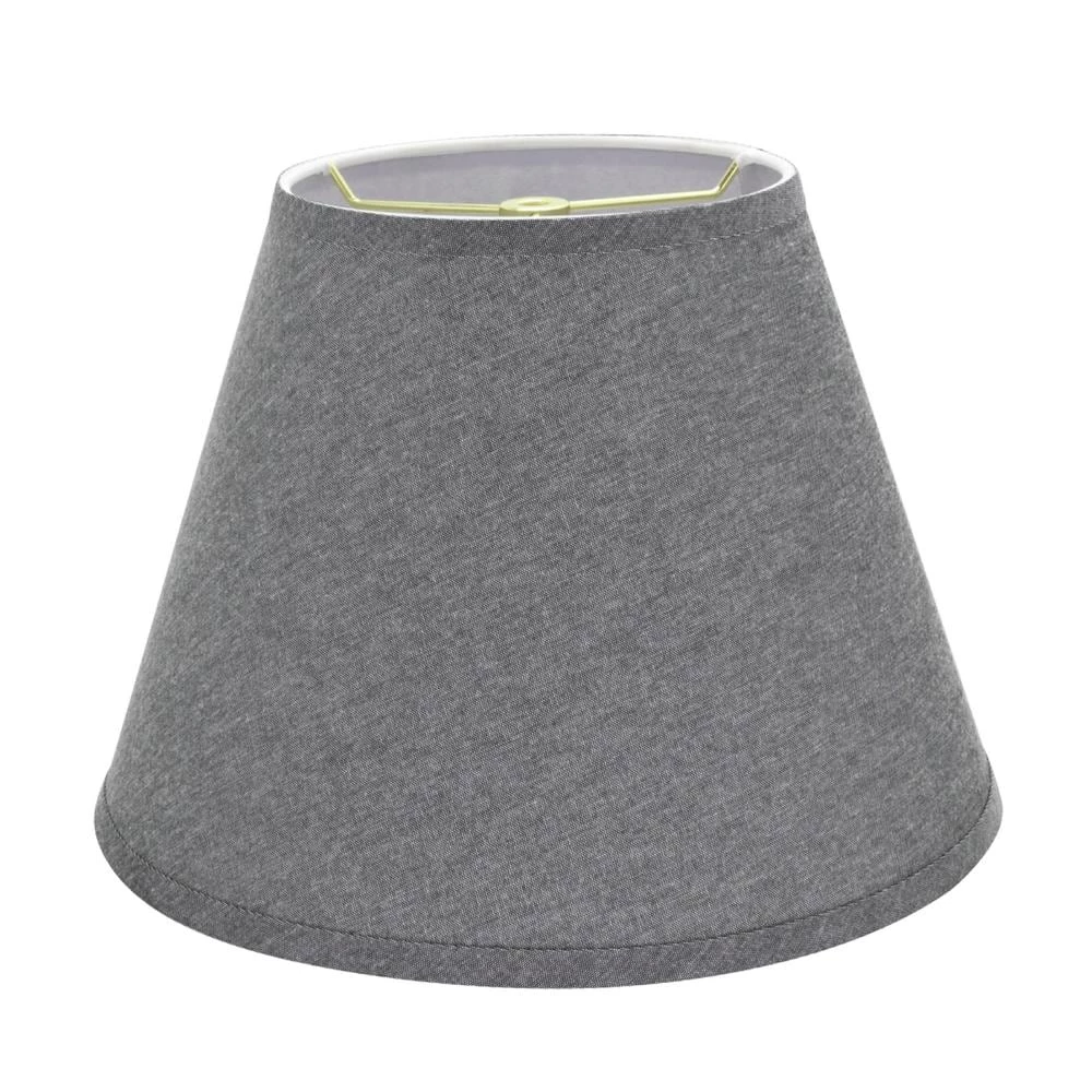 13 in. x 9.5 in. Grey Hardback Empire Lamp Shade by ASPEN Creative CORPORATION:Aspen Creative Corporation - Image 2