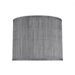 14 in. x 11 in. Grey and Black and Striped Pattern Hardback Drum/Cylinder Lamp Shade by ASPEN Creative CORPORATION:Aspen Creative Corporation