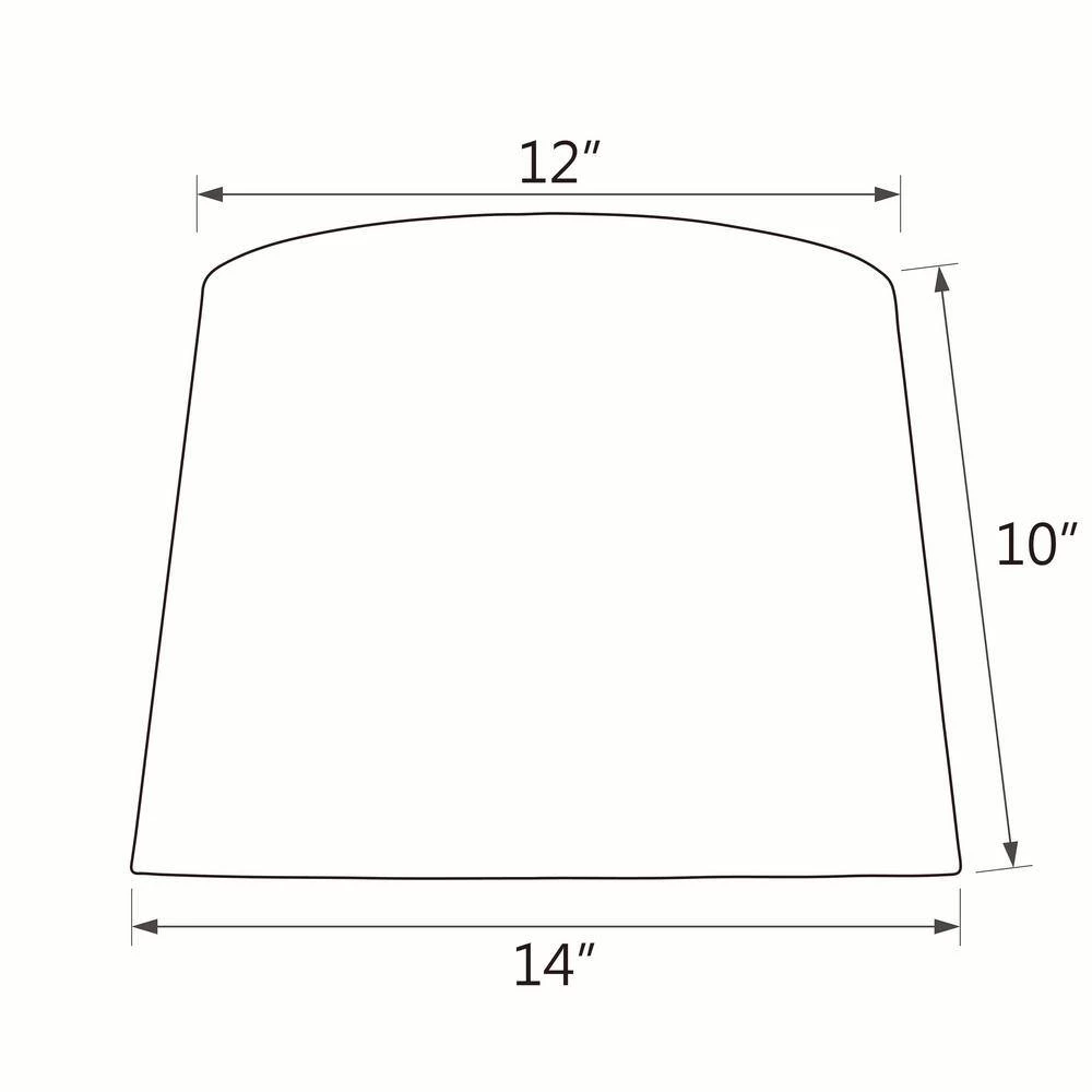 14 in. x 10 in. Light Blue Hardback Empire Lamp Shade by ASPEN Creative CORPORATION:Aspen Creative Corporation - Image 5