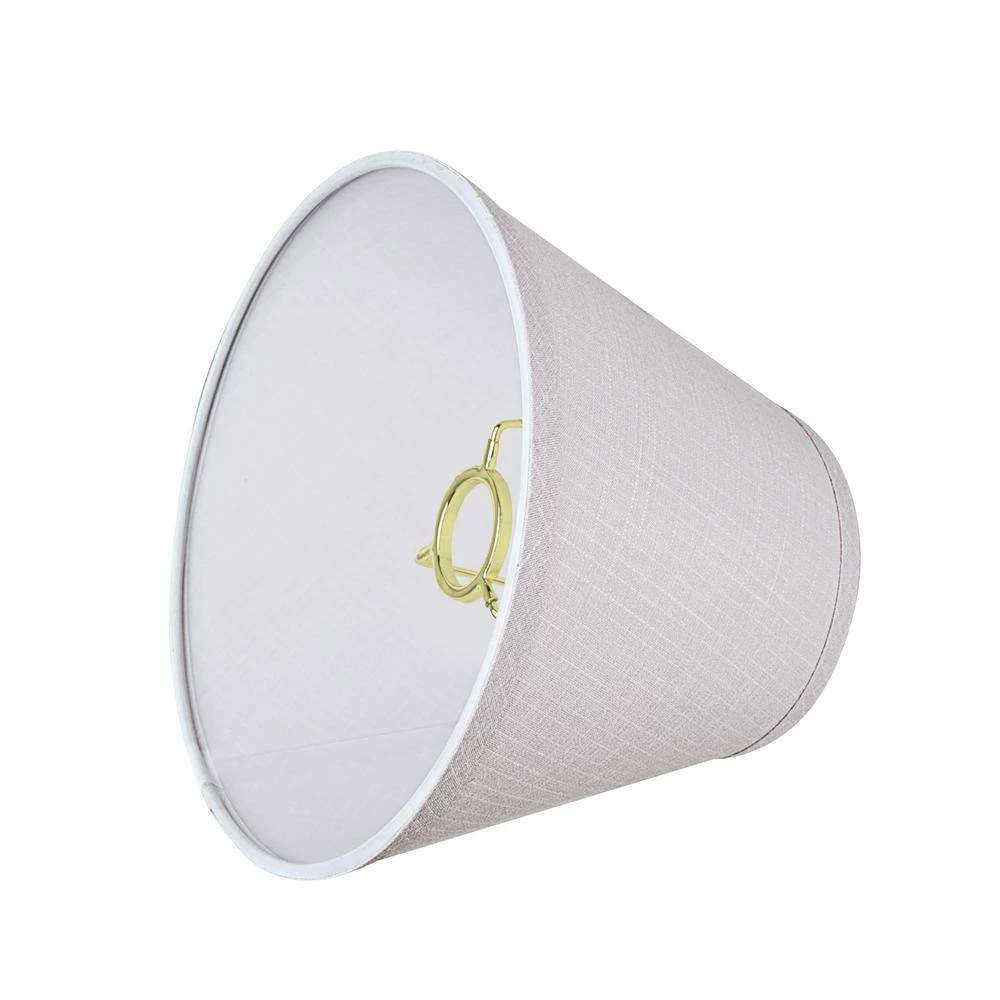 9 in. x 7 in. Light Grey Hardback Empire Lamp Shade by ASPEN Creative CORPORATION:Aspen Creative Corporation - Image 3