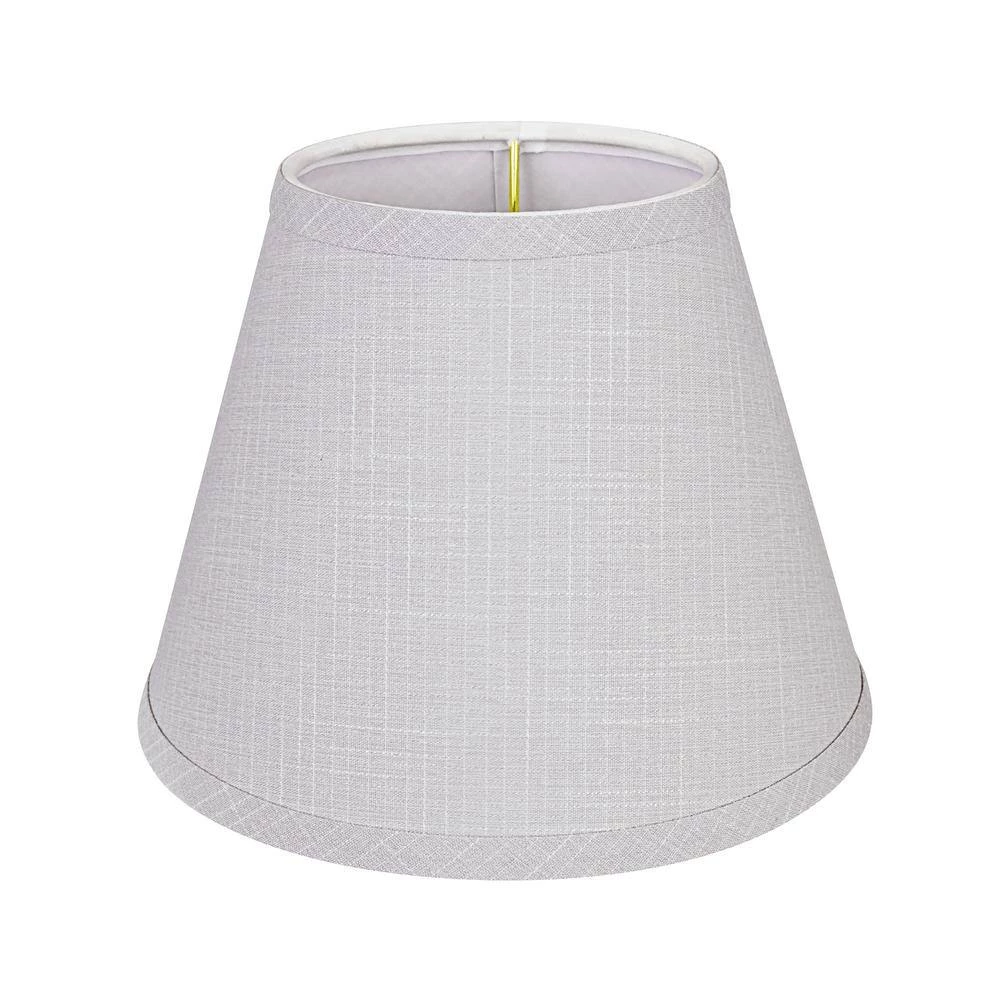 9 in. x 7 in. Light Grey Hardback Empire Lamp Shade by ASPEN Creative CORPORATION:Aspen Creative Corporation - Image 2