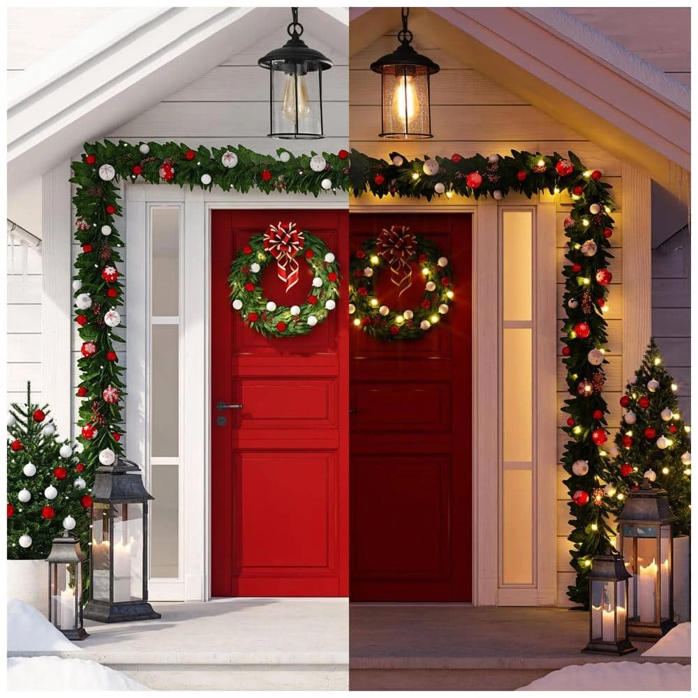 Modern Black Outdoor Pendant Light TORA 1-Light Farmhouse Lantern Outdoor Light Fixture with Seeded Glass Shade by Uolfin - Image 2