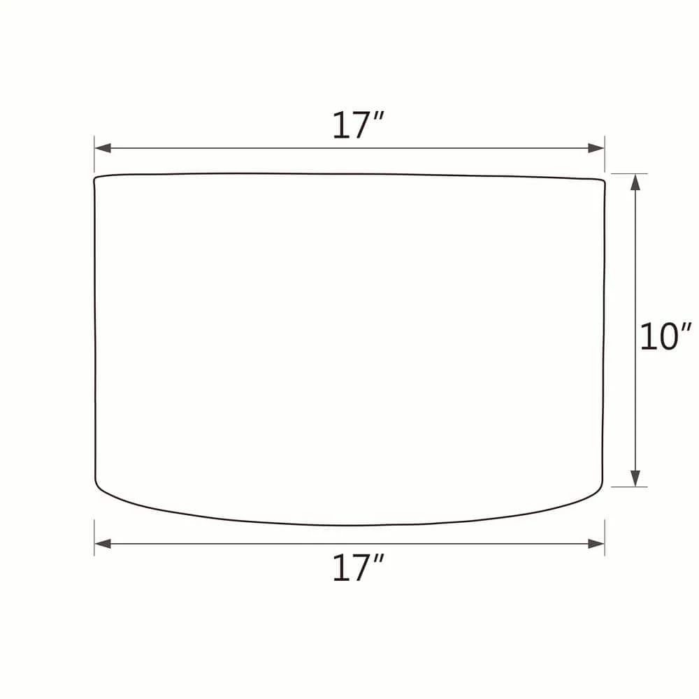 17 in. x 10 in. Off White Hardback Drum/Cylinder Lamp Shade by ASPEN Creative CORPORATION:Aspen Creative Corporation - Image 5