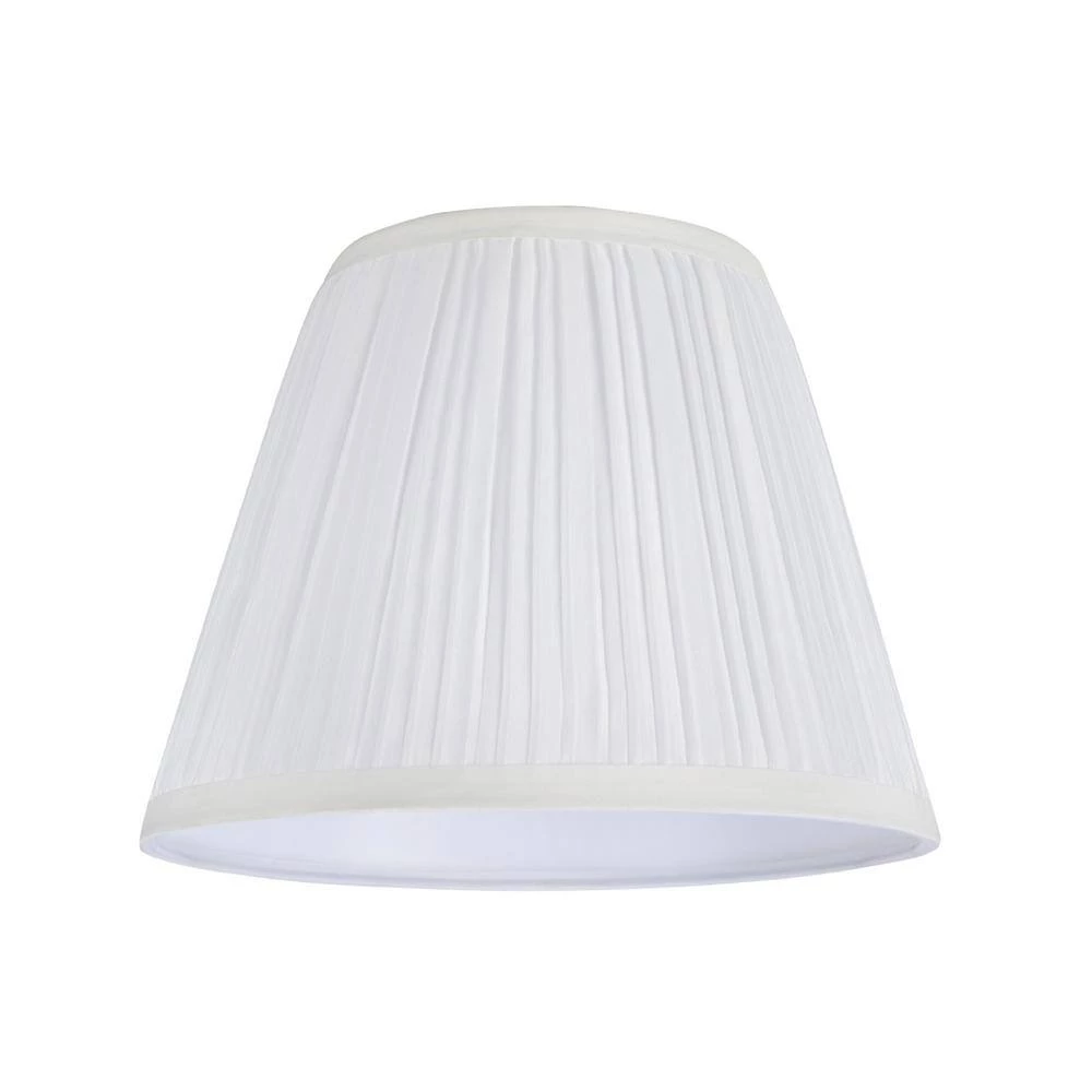 9 in. x 7 in. Off White Hardback Pleated Empire Lamp Shade by ASPEN Creative CORPORATION:Aspen Creative Corporation - Image 2