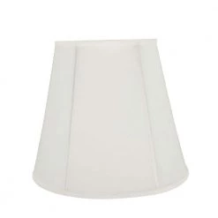 16 in. x 14 in. Off White and Vertical Piping Hexagon Bell Lamp Shade by ASPEN Creative CORPORATION:Aspen Creative Corporation