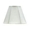 14 in. x 11 in. Off White and Vertical Piping Hexagon Bell Lamp Shade by ASPEN Creative CORPORATION:Aspen Creative Corporation