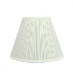 10 in. x 8 in. Off White Pleated Empire Lamp Shade by ASPEN Creative CORPORATION:Aspen Creative Corporation