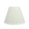 12 in. x 9 in. Off White Pleated Empire Lamp Shade by ASPEN Creative CORPORATION:Aspen Creative Corporation