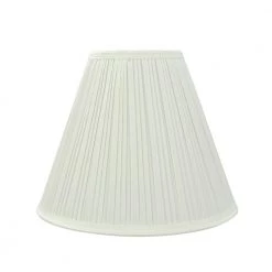 11.5 in. x 9.5 in. Off-White Pleated Empire Lamp Shade by ASPEN Creative CORPORATION:Aspen Creative Corporation