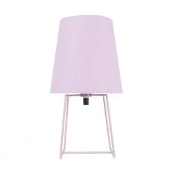 13 in. Pink Metal Accent Table Lamp with Empire Shaped Lamp Shade in Pink by ASPEN Creative CORPORATION:Aspen Creative Corporation