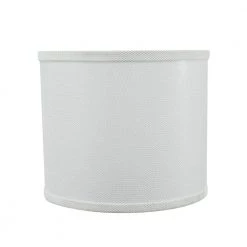 12 in. x 10 in. White Drum/Cylinder Lamp Shade by ASPEN Creative CORPORATION:Aspen Creative Corporation