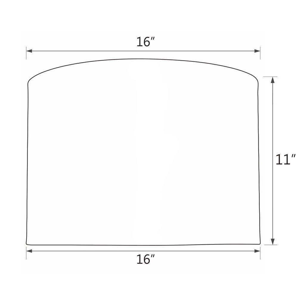 16 in. x 11 in. White and Silver Circle Pattern Drum/Cylinder Lamp Shade by ASPEN Creative CORPORATION:Aspen Creative Corporation - Image 5