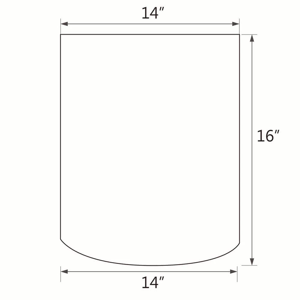 14 in. x 16 in. White Drum/Cylinder Lamp Shade by ASPEN Creative CORPORATION:Aspen Creative Corporation - Image 5