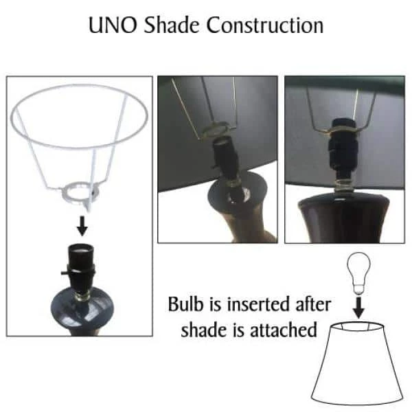 8 in. x 8 in. White with Floral Vine Design Drum/Cylinder Lamp Shade by ASPEN Creative CORPORATION:Aspen Creative Corporation - Image 5