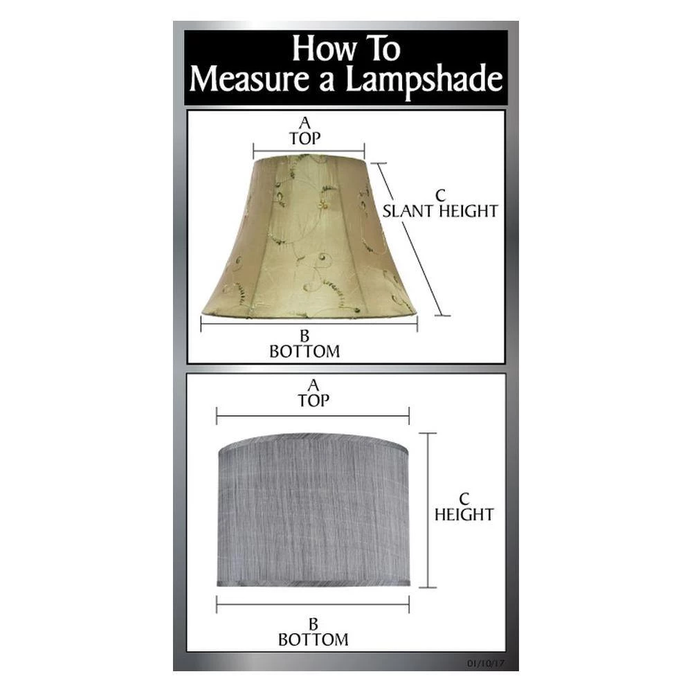 8 in. x 8 in. White with Floral Vine Design Drum/Cylinder Lamp Shade by ASPEN Creative CORPORATION:Aspen Creative Corporation - Image 6