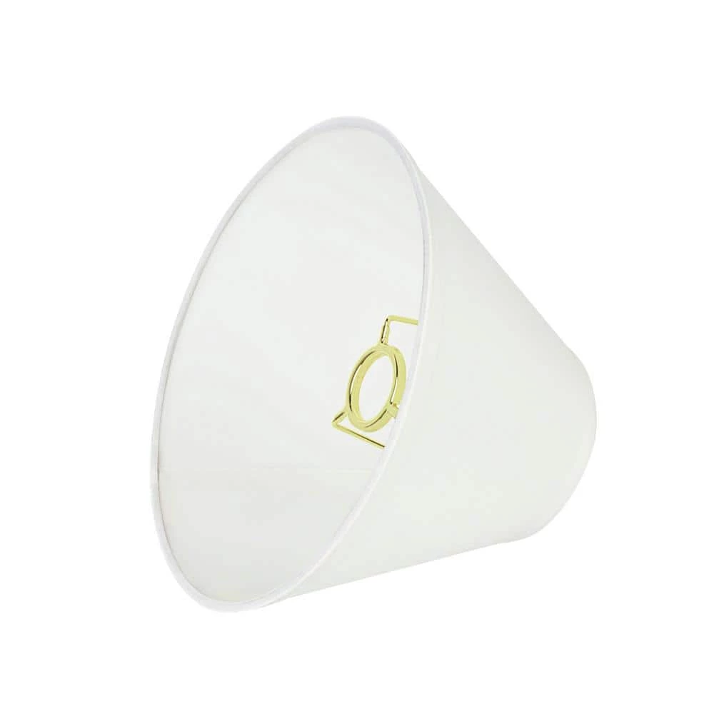 9 in. x 6-1/2 in. White Hardback Empire Lamp Shade by ASPEN Creative CORPORATION:Aspen Creative Corporation - Image 4