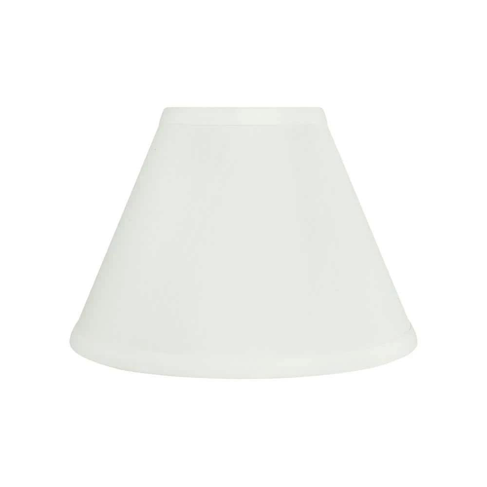 9 in. x 6-1/2 in. White Hardback Empire Lamp Shade by ASPEN Creative CORPORATION:Aspen Creative Corporation